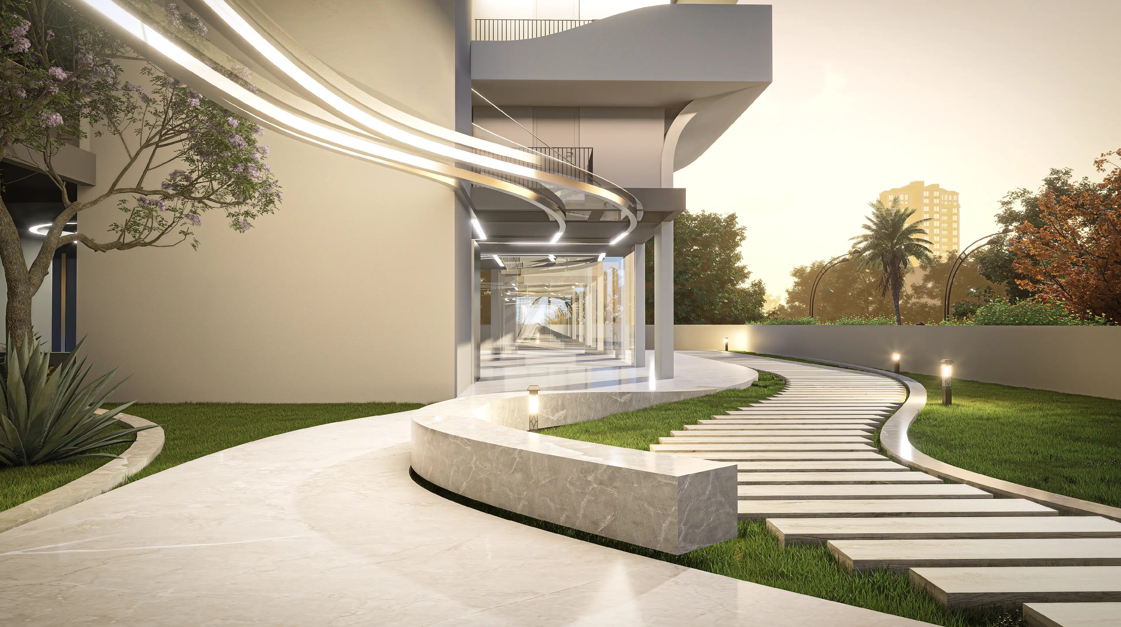 Grand entrance to Aira hilltop community